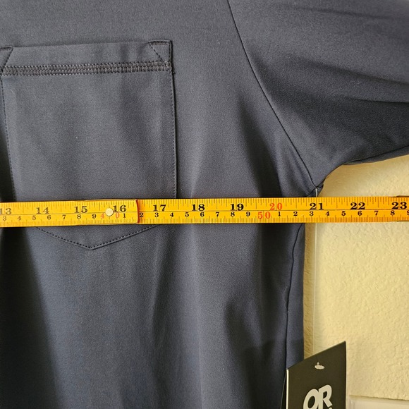 OUTDOOR RESEARCH NWT Baritone Naval Blue L/S ActiveTemp Button Henley Sz M - Picture 15 of 16